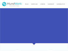 Tablet Screenshot of mund-werk.net